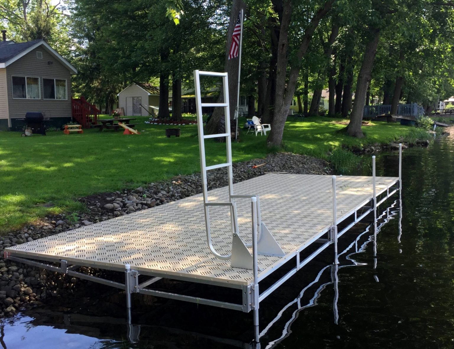 Maintenance Free Patio Dock Feighner Boat Lifts & Docks
